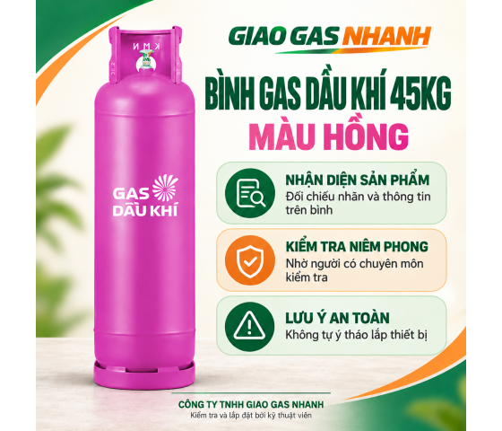 Bình Gas Dầu Khí 45kg