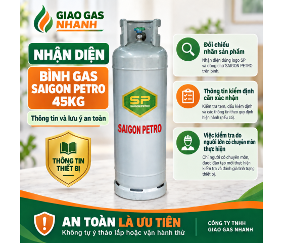 Gas Saigon Petro-Màu Xám 45kg