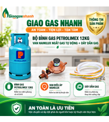 Bộ Bình Bình Gas Petrolimex 12kg