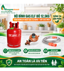 Bộ Bình Gas ELF 12,5kg, Van Namilux Và Dây Gas Inox