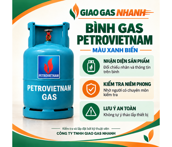 Bình Gas Petro Vietnam Xanh Biền