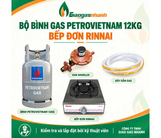 Bộ Bình Bếp Đơn Rin Nai - Gas Petro Việt