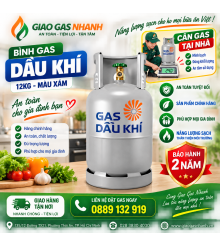 Bình Gas Dầu Khí Xám 12kg