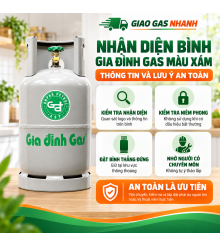 Bình Gas Giá Đình Xám 12kg