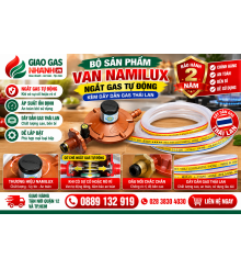 Van Namilux Ngắt Gas Tự Động + Dây Gas Thái Lan | BH 2 Năm