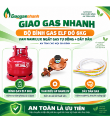 Bộ Bình Gas 6kg + Van + Dây
