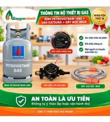 Bộ Bình Gas + Van Kasura + day